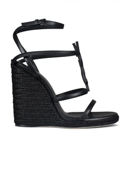 Saint Laurent Cassandra espadrillor Svart