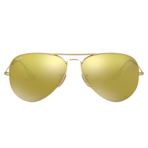 Ray-Ban Aviator lichtbruine lens gouden zonnebril
