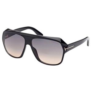 Tom Ford Hawkings-02 Gradient Smoke Lens Shiny Black Solglasögon