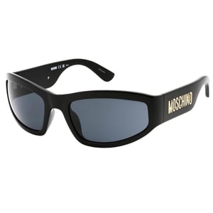 Moschino Grey Lens Bold Logo Svarta Solglasögon