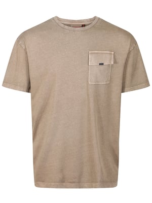 Luke 1977 Men's New Plonda Relaxed Fit T-Shirt in Brown