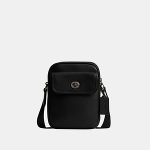 Turnlock Crossbody in Smooth Leather