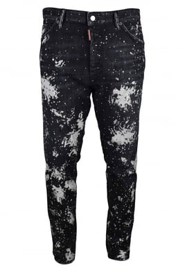 Dsquared2 Relax lang kruis Jean zwart