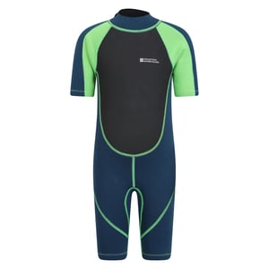 Mountain Warehouse Wetsuit met contrasterende panelen voor kinderen (Groen)