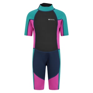 Mountain Warehouse Wetsuit met contrasterende panelen voor kinderen (Druif)