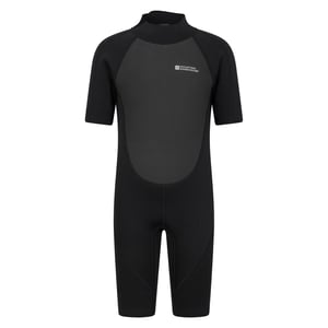 Mountain Warehouse Wetsuit met contrasterende panelen voor kinderen (Zwart)
