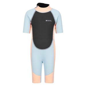 Mountain Warehouse Wetsuit met contrasterende panelen voor kinderen (Perzik)
