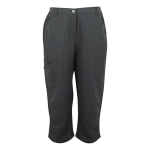 Regatta Womens/Ladies Chaska III Walking Capri Cropped Trousers (Seal Grey)