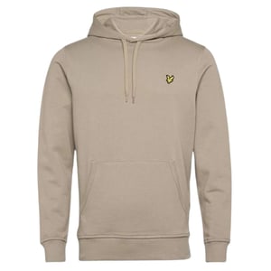 Lyle & Scott merk kaki rookbeige pull-over hoodie