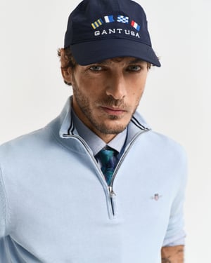 GANT Mens Classic Cotton Half zip Jumper