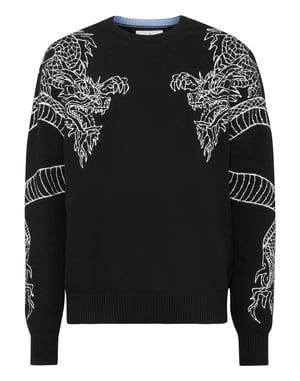 Pullover Ronde Hals Dragon