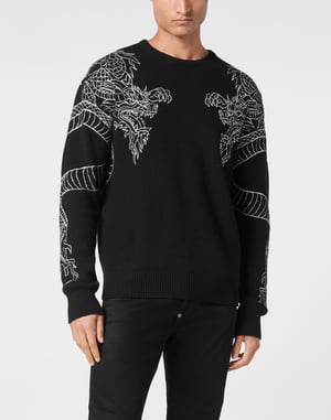Pullover Ronde Hals Dragon