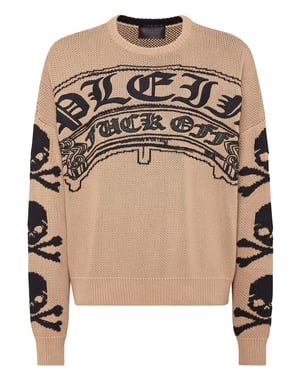 Pullover Ronde Hals Gothic Plein