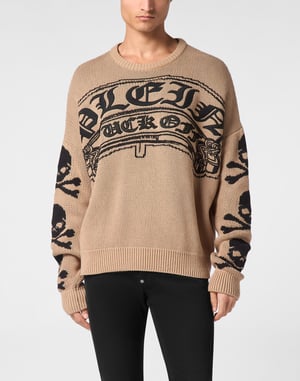 Pullover Ronde Hals Gothic Plein