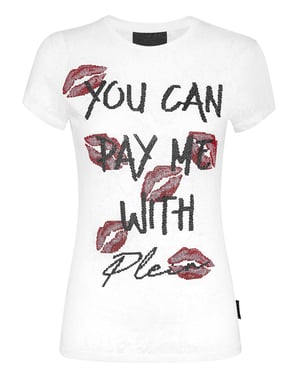 T-shirt med rund halsringning