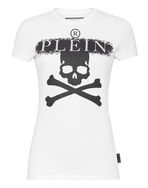 T-shirt med rund halsringning