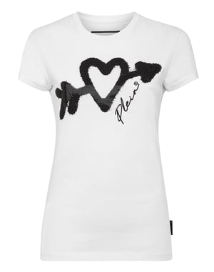 T-shirt med rund halsringning