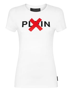 T-shirt med rund halsringning