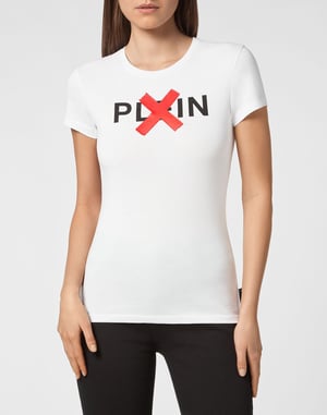 T-shirt med rund halsringning