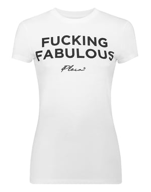 T-shirt med rund halsringning