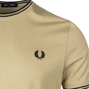 Fred Perry Twin Tipped T-Shirt Warm Stone