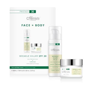 skinChemists Anti-Aging SPF 30 Lichaamscrème 200ml + SPF 30 Dagcrème 60ml