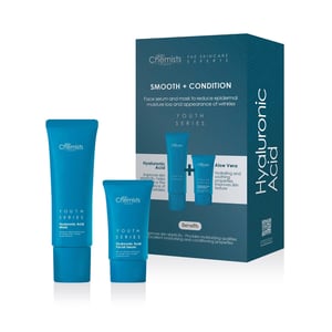 skinChemists Jeugdserie Hyaluronzuurmasker + Hyaluronzuur Gezichtsserum 80ml
