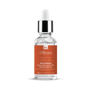 skinChemists Jeugdserie Tranexaminezuur 2,5%, Niacinamide 4% Verhelderend Serum 30ml