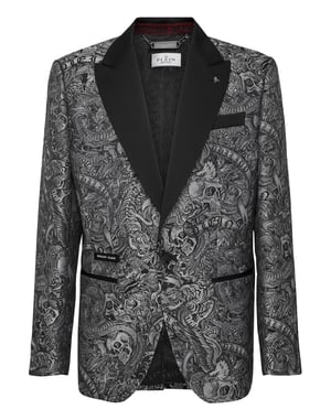 Blazer Met Één Knoop Slim Fit Tattoo