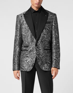 Blazer Met Één Knoop Slim Fit Tattoo