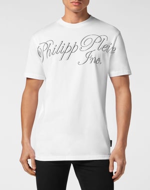 T-shirt med rund halsringning