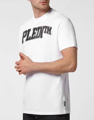 T-shirt med rund halsringning