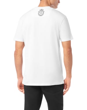 Embroidered Round Neck T-Shirt Lion