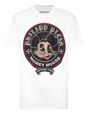 T-shirt med rund halsringning