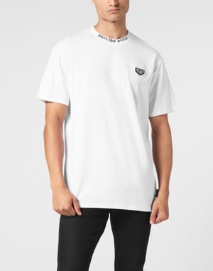 T-shirt med rund halsringning