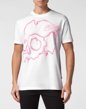 T-shirt Rund Hals Dödskalle