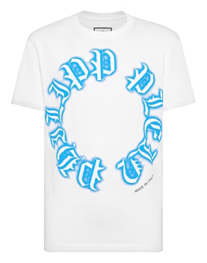 T-shirt Rund Hals Gotisk Plein