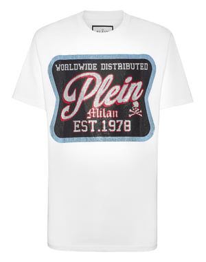 T-shirt med rund halsringning