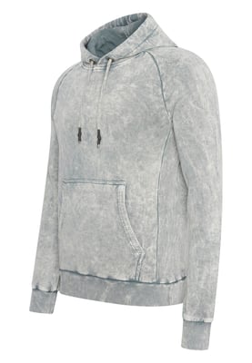 Gewassen hoodie met een used look
