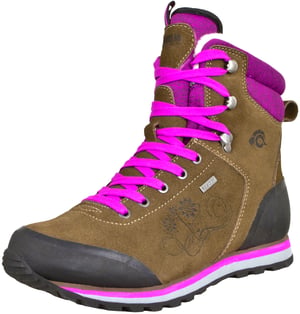 Trekking- en Wandelschoenen voor Dames met Wollen Winterlaarzen Bruin