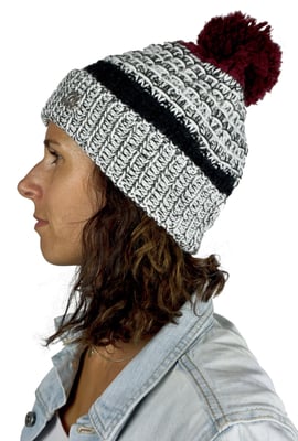 Unisex Wintermuts met Pompon en lichte Fleecevoering
