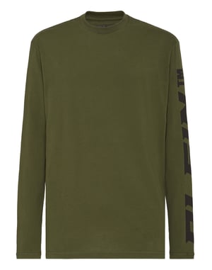 T-shirt med rund halsringning