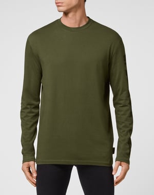 T-shirt med rund halsringning