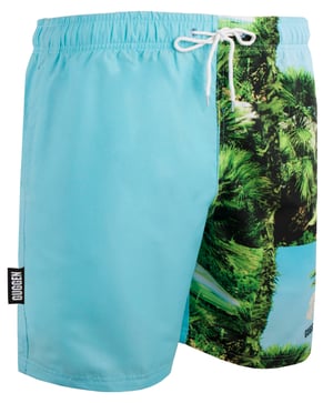 Heren Zwemshort met Palmpatroon Groen