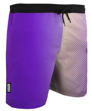 Zwemshort voor Heren met Patroonstrepen Paars