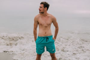 Zwemshort voor Heren in GUGGEN-logostijl