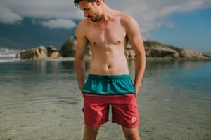 Badshorts för Män i GUGGEN-logotyp
