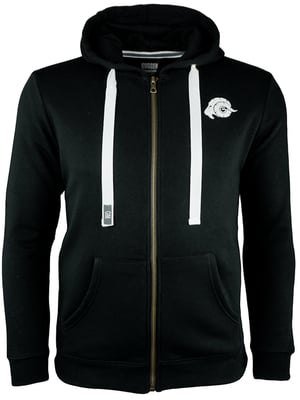 Heren Wandelhoodie H06 met Rits Zwart