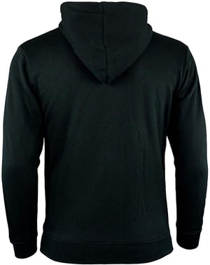 Heren Wandelhoodie H06 met Rits Zwart