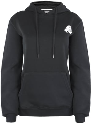 Dames Hoodie Fleece Hoodie Lange Mouw Zwart